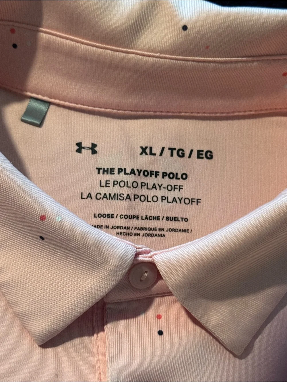 Under Armour Men’s Pink Performance Polo size XL
